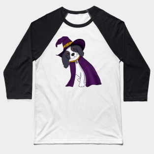 Puppy Witch (tricolor cavalier king charles spaniel) Baseball T-Shirt